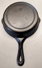 Restored Lodge RARE # 4 3 Notch Cast Iron Skillet Heat ring Antique Super Nice!!
