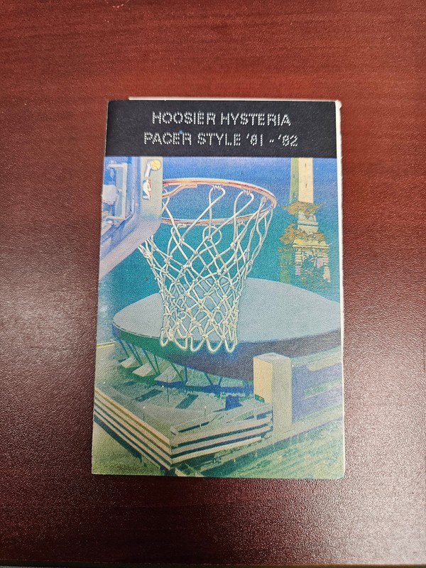 ES25 Indiana Pacers 1981/82 NBA Basketball Pocket Schedule - Marathon