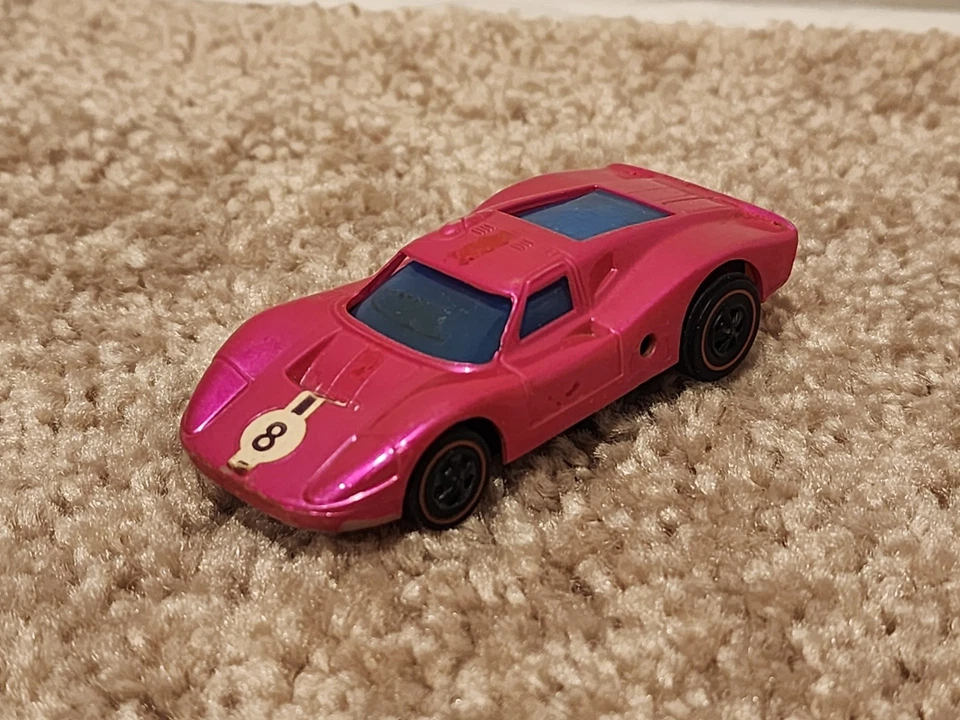De colección 1969 Hot Wheels Sizzlers Redline Ford Mark IV Rosa México Sin probar Foto 3 de 4