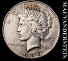 1935 Silver Peace Dollar - Scarce  Semi-key  Better Date  No Reserve  #L5892