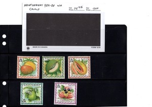 BH GOLDPATH: MONTSERRAT STAMP, CAT VALUE $14.25, #984-88 BHS_001_142_26
