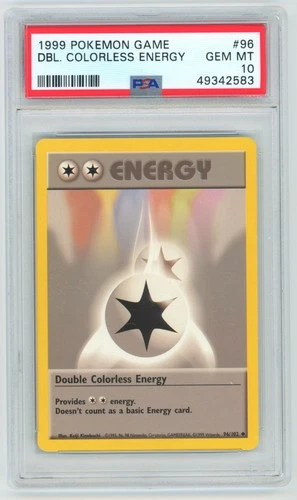 PSA 10 Double Colorless Energy 96/102 Base Set Pokemon 1999