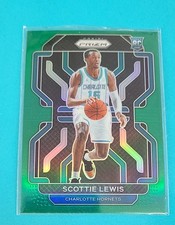 2021-22 Prizm Green RC #287 Scottie Lewis Charlotte Hornets BASKETBALL Card 6D
