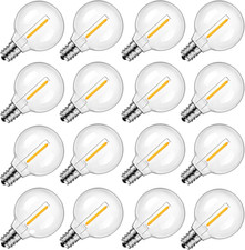 G40 Led Replacement Light Bulbs - E12 Screw Candelabra Base 120v Shatterproof Wa