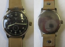 Dienstuhr Wehrmacht WK2 2. Weltkrieg "Wagner" Urofa 581 Glashütte 1943  (107390)
