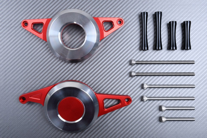 Slider carter moteur en alu anodisé rouge pour Honda CBR 300R NC51