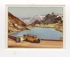 Transportation Trade Card (Bus). #47 Mail bus near St. Bernhard, Switzerland