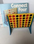 Vintage 1974 Connect Four Family Board Game Checkers Milton Bradley COMPLETE!!