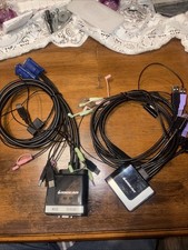 Lot Of Two IOGEAR 2-Port HDMI Cable KVM Switch Cables Audio GCS62HU , GCS72U
