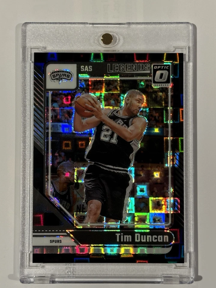 Donruss Optic 2024-25 - Tim Duncan Negro Pandora 11/15 ¡Limpio!! Foto 3 de 3