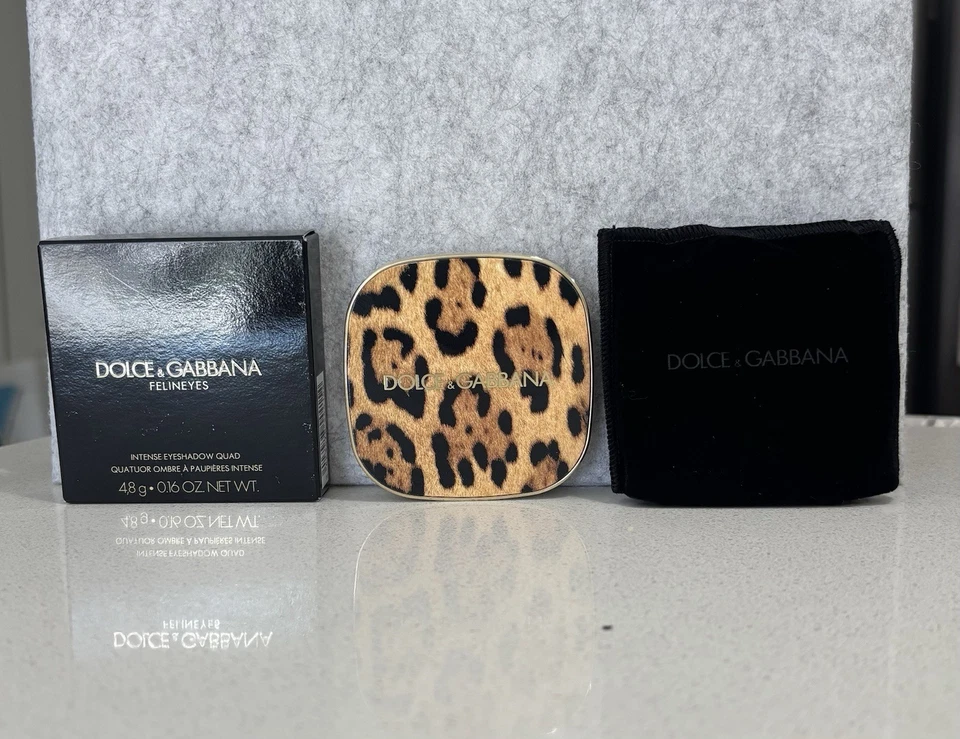 DOLCE & GABBANA Intense Eyeshadow Quad Felineyes 1 Vulcano Stromboli ~ NIB - Image 3 of 4