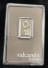 Valcambi Suisse Platinum Bar 10g .9995 Fine (Sealed in Assay) 2177.21 per troy oz