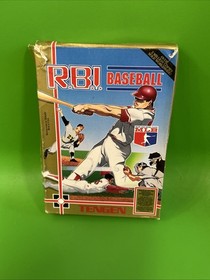 NES GAME RBI BASEBALL - BOXED WITH MANUAL - TESTED + WARRANTY - NTSC-U