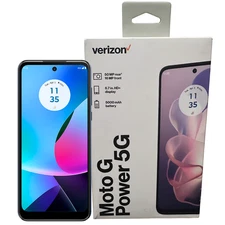 Moto G Power 5G, 128GB, Midnight Blue - Prepaid Smartphone [Locked to Verizon]