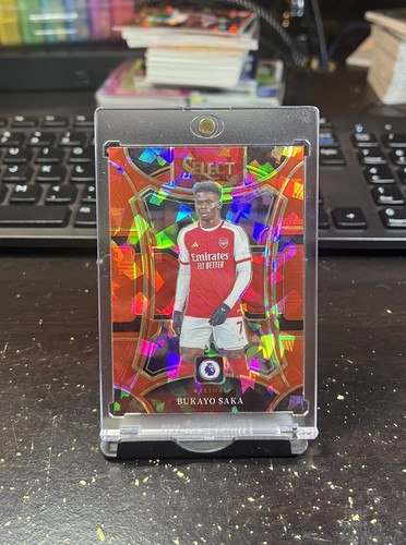 Bukayo Saka #106 -Mezzanine - Red Ice Prizm -- 2023-24 Select Premier League