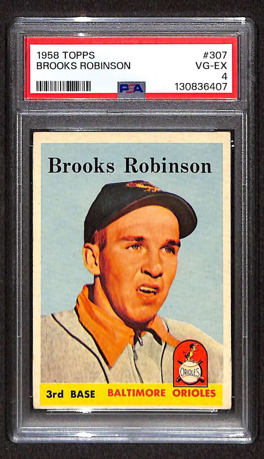 1958 Topps #307 Brooks Robinson HOF PSA 4 VGEX C103999