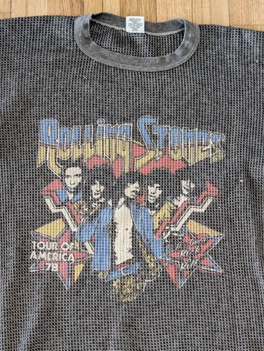 90s Rolling Stones "Tour of America 78" Hanes Therma 1990s vintage concert t-shirt, vintage, size L, single stitch, B+ condition