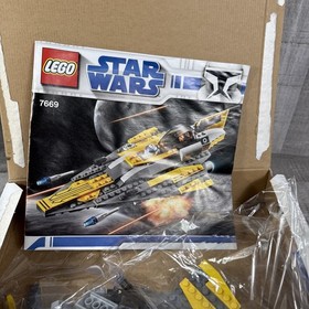 Lego 7669 Star Wars Anakins Jedi Starfighter Incomplete No Anakin Figure 60%?