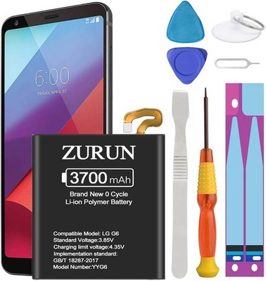 Battery for LG G6 Upgraded ZURUN 3700mAh Li Polymer BL T32 Battery Replacement