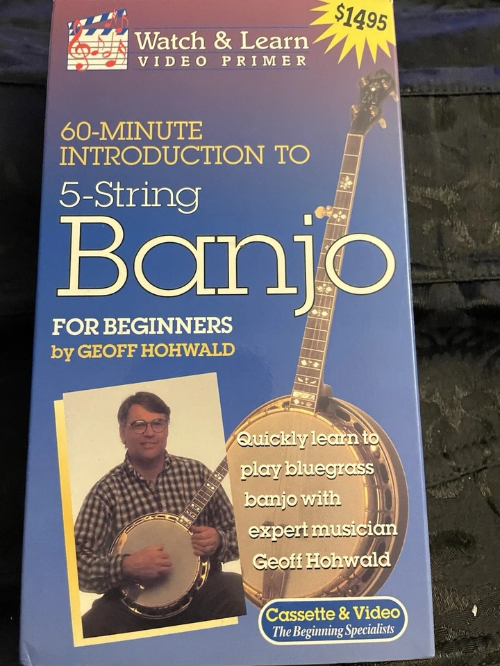 VHS: 60-MINUTE INTRODUCTION TO 5-STRING BANJO FOR BEGINNERS.....GEOFF HOHWALD - Image 2 of 4