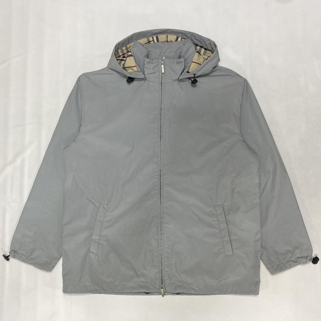 Burberry London Windbreaker Mountain Parka Jacket Gray Nylon Size L For Men thumbnail 18