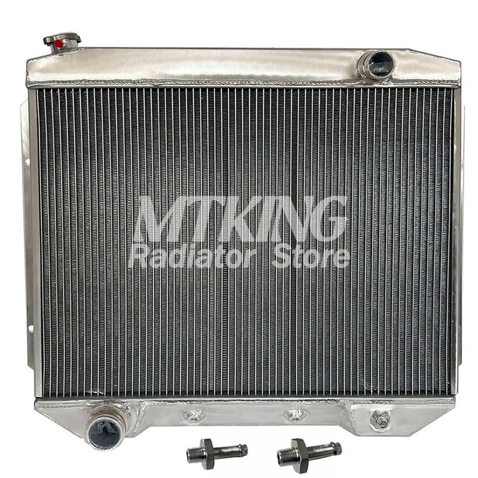Radiador de aluminio para 1957-1959 59 58 57 Ford Fairlane Ranchero/Mercury Edsel V8 Foto 2 de 4