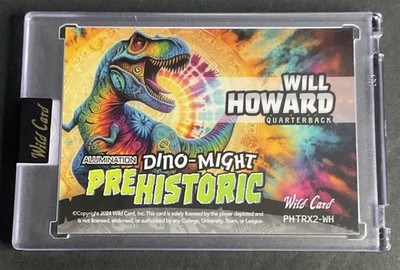 2024 Wild Card Prehistoric Dino-Might Will Howard T-REX GOLD VINYL