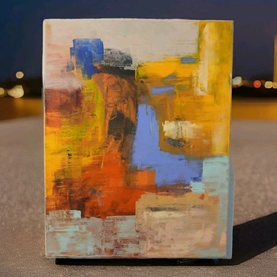 Original Acrylic Abstract Impressionist Painting On Canvas. By Vincent Martin