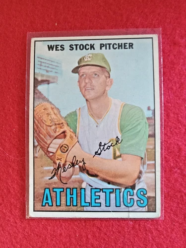 1967 Topps Baseball Card #74  WES STOCK Athletics  Item 1  Filler