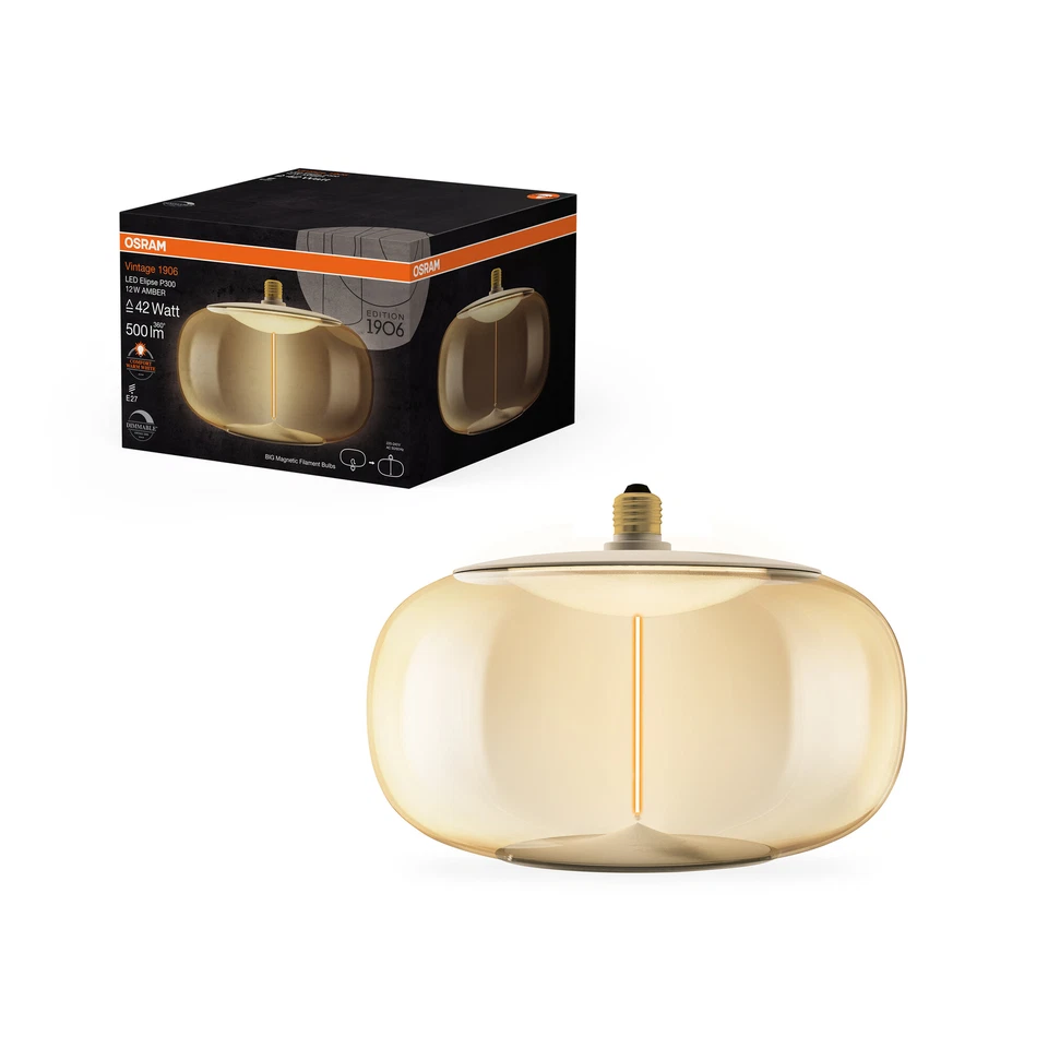 OSRAM Vintage 1906 Big Elipse ist eine dimmbare LED-Lampe aus Kunststoff mit - Bild 4 von 4