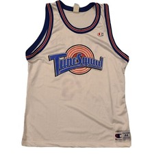VTG 90s Space Jam Tune Squad Tweety 1/3 Champion Jersey Vintage Authentic Sz 44