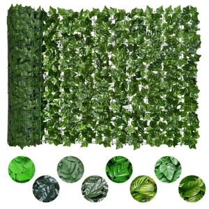 Artificial Hedge Ivy Leaf Garden Fence Roll Privacy Screen Wall Cover Decor