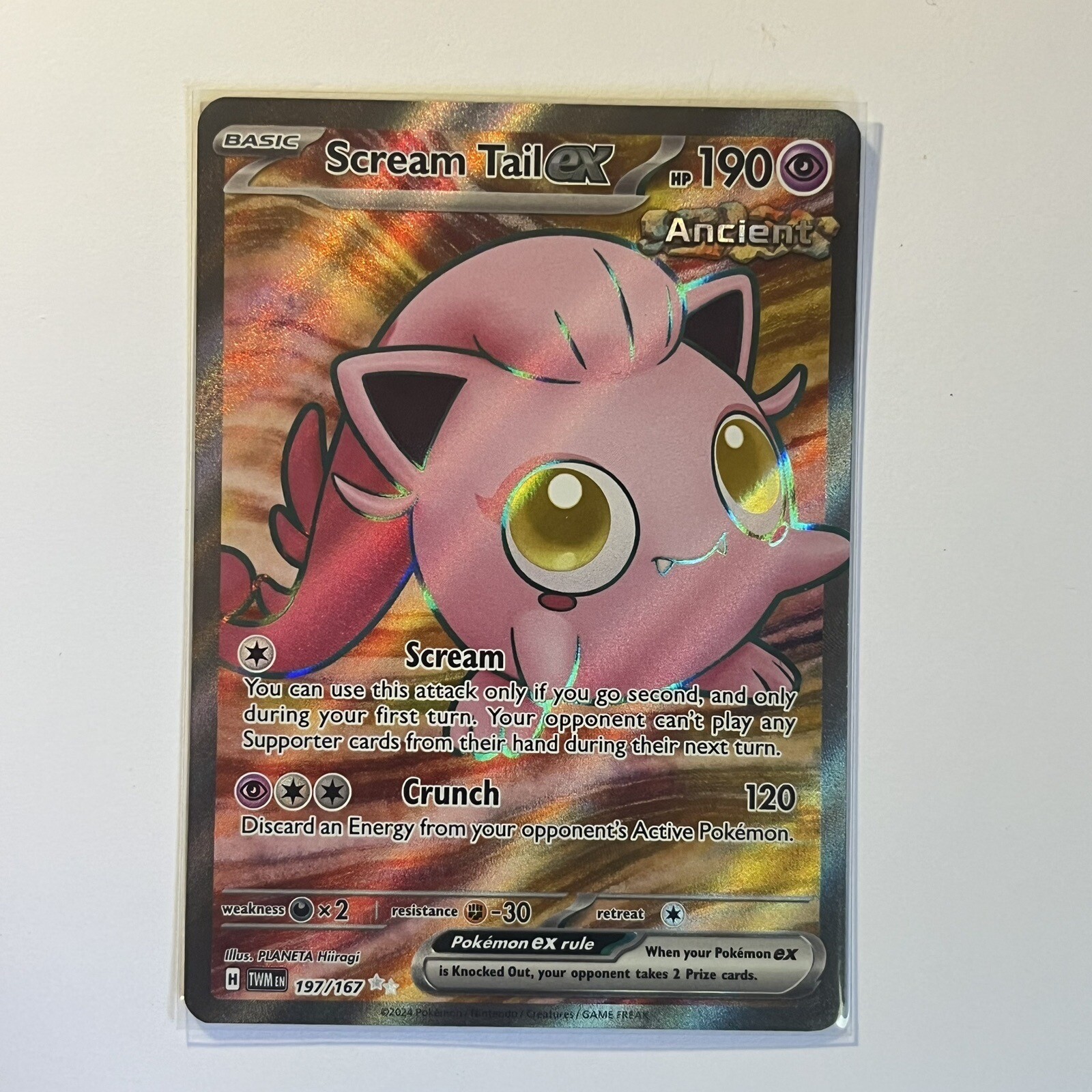 Scream Tail ex 197/167 Pokemon Twilight Masquerade Card NM/Mint