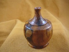  BOX-169 BURL BOX small Thuya Wood African carved carving boxes Morocco Exotic