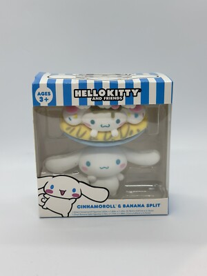 ボンチョピュアホワイト磁器サンクリーム5本セット Sanrio Hello Kitty and Friends Cinnamonroll & Banana Split