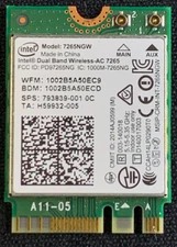 INTEL DUAL BAND WIRELESS-AC 7265 Wireless WiFi Card 7265NGW PD97265NG