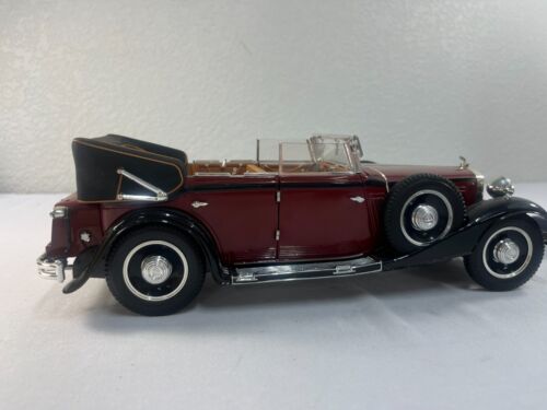 1:18 ANSON 1932 MAYBACH ZEPPELIN BURGUNDY ON TAN CDF 8338 - Picture 5 of 9