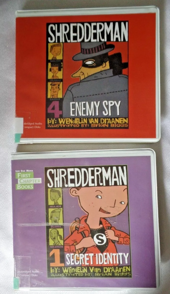 2 Audio books CDs Wendelin Van Draanen Shredderman secret enemy unabridged  kids