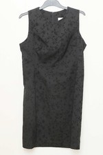Kiabi Euro 44 size 16 shift sleeveless black with floral patterned evening work