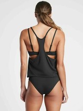 Athleta Seascape Bra Cup Tankini Top-36B/C-NWT-Black