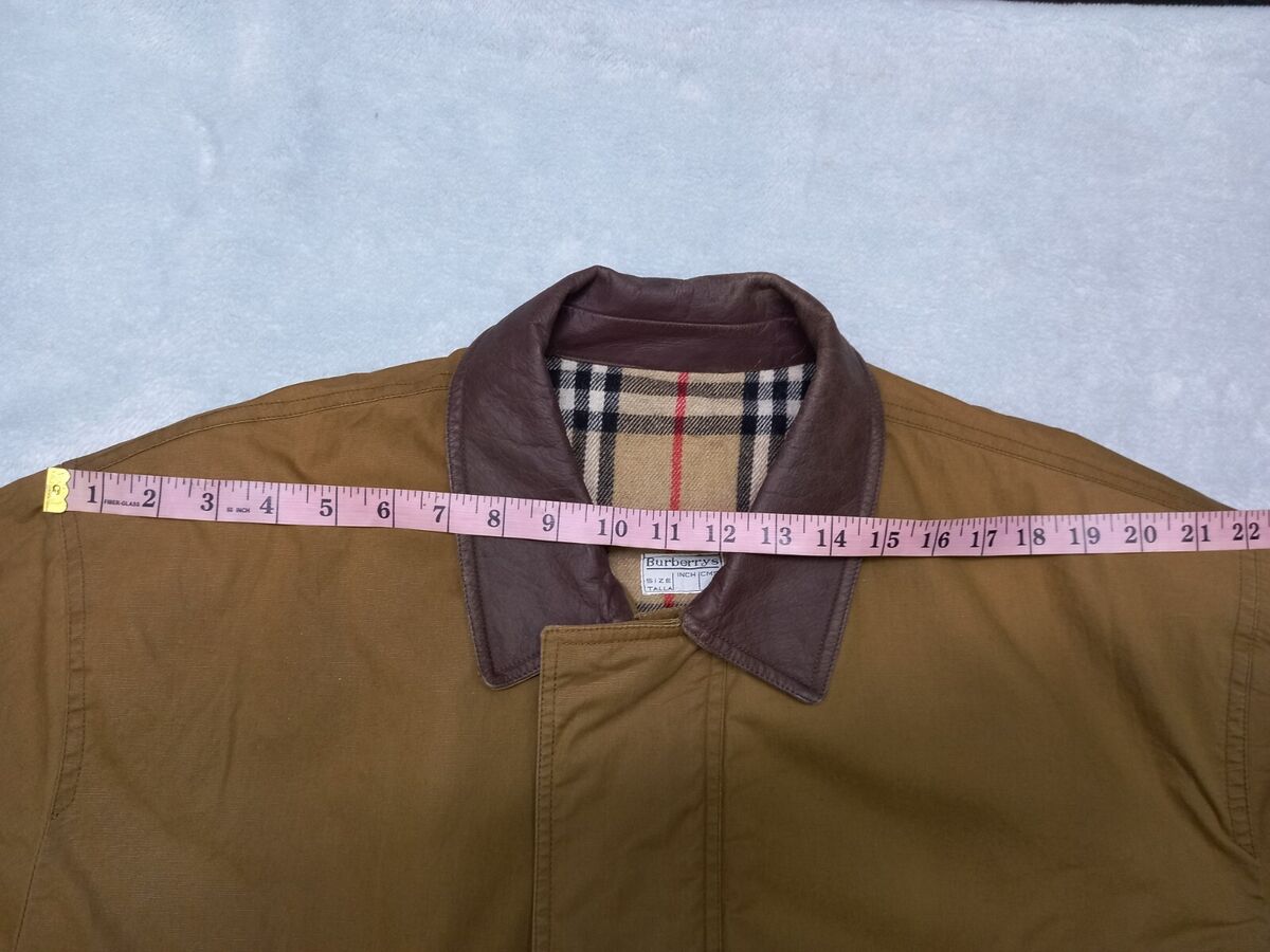 VINTAGE BURBERRY 80s Cotton Bomber Jacket Wool Lined Nova VINTAGE BURBERRY 80s Cotton Bomber Jacket Wool Lined Nova