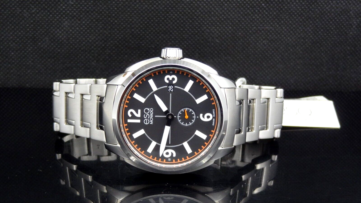 ESQ by MOVADO 07301407 Excel Date Black Dial Stainless  display picture 3