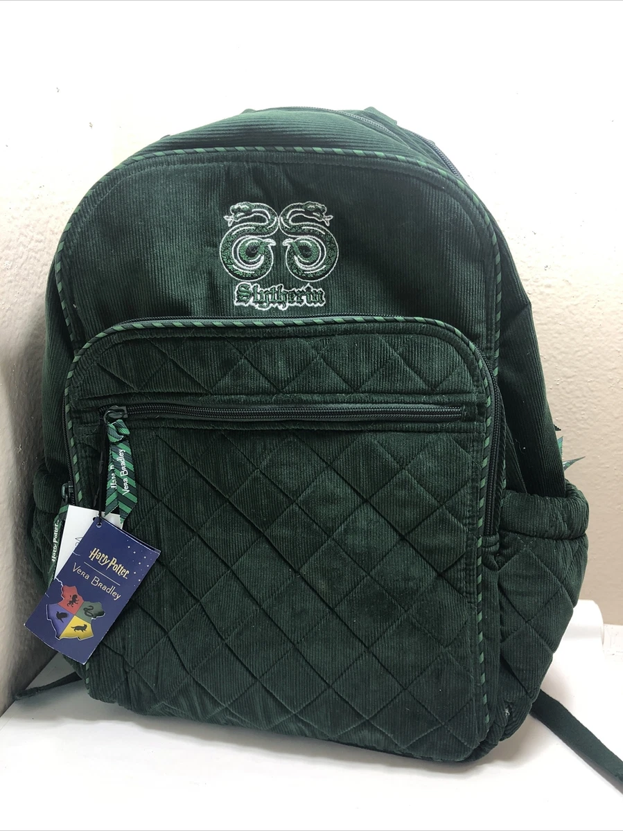 RARE Vera Bradley Harry Potter Slytherin Velvety Campus Backpack Green |  eBay