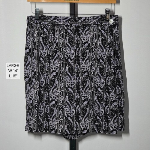 Vintage Studio Floral Skirt | Size Large | 100% Rayon | 90s Dainty Paisley