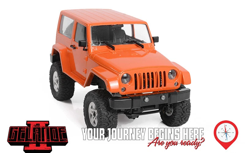 Camión RC4WD 1/18 Gelande II RTR con juego de carrocería Black Rock naranja Z-RTR0048 Foto 2 de 4
