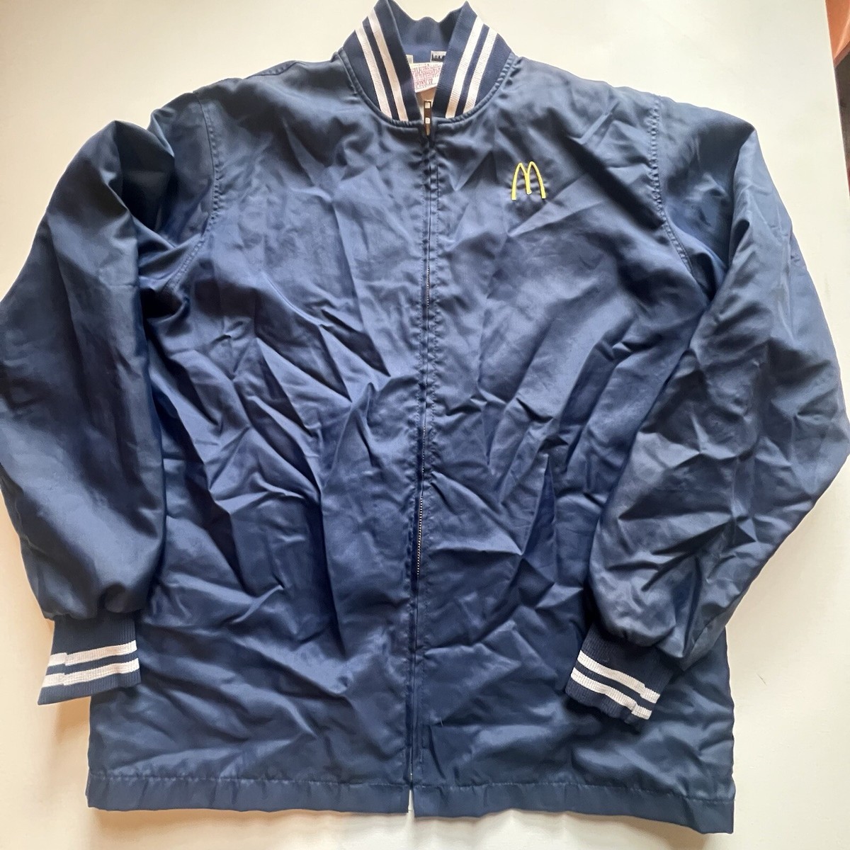 Mcdonalds 1983 Windbreaker vintage Size m Satin Bomber Jacket grunge y2k  skate