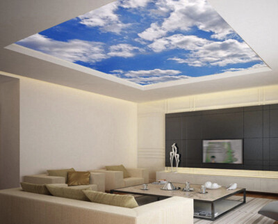 Cloud Decals For Ceiling, Wallpaper, Blue Sky Wall Mural, Self-adhesive Decal
