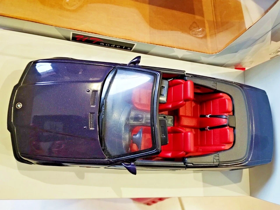 UT Models 1/18 BMW M3 E36 Cabriolet Techno Violet +BOITE ETAT NEUF - Photo 3/4