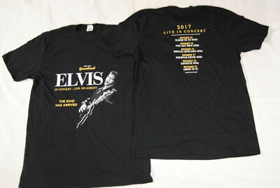 ELVIS PRESLEY THE KING HAS ARRIVED LIVE 2017 IN KONZERT T-SHIRT NEU OFFIZIELL 
