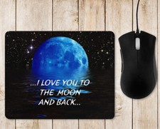 I Love You Moon And Back Mouse Pad